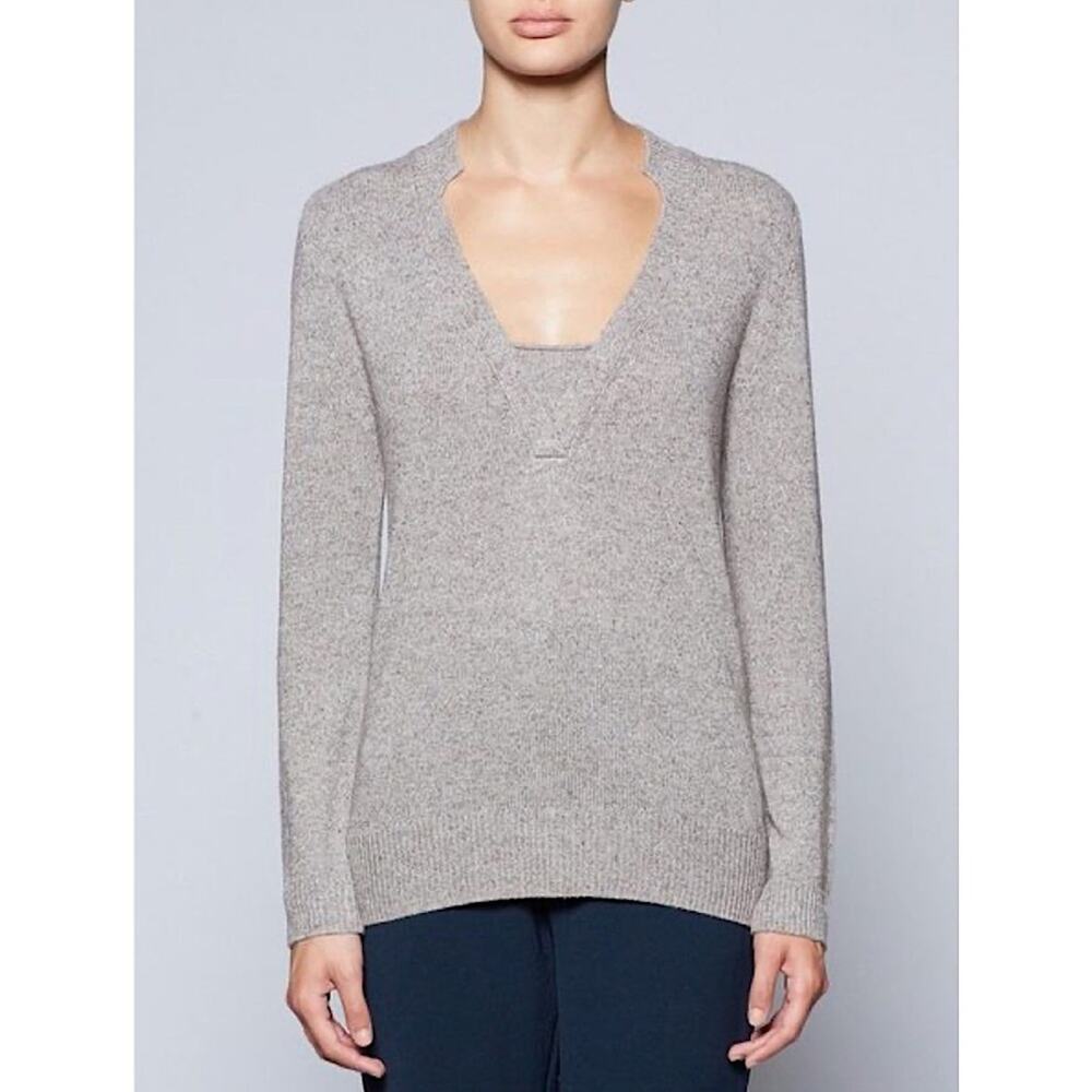 Brochu Walker Tupelo V Neck Sweater in Hearth Melange Size Small